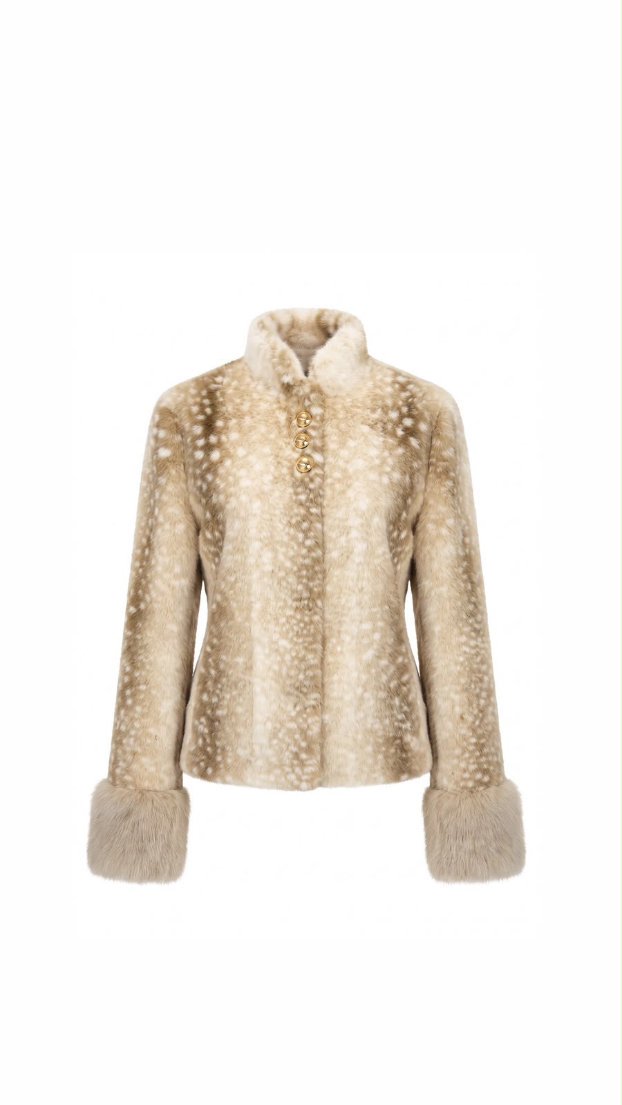 Jacket fur bambi beige