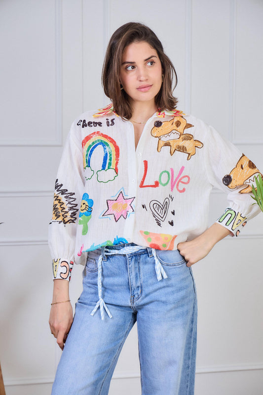 Love Shirt Linen Pattern