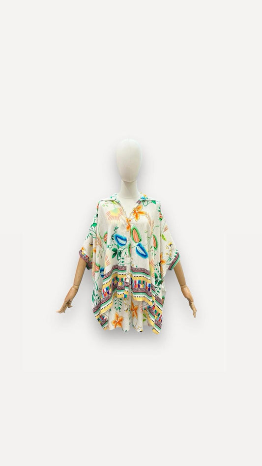 Beige Printed Shirt