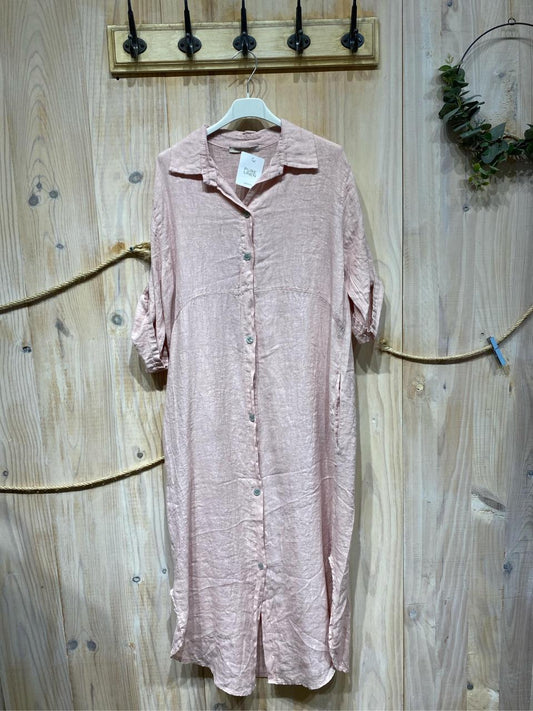 Linen Dress Rose Light