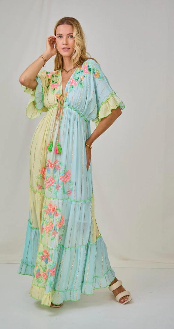 Colorful Embroidery Dress