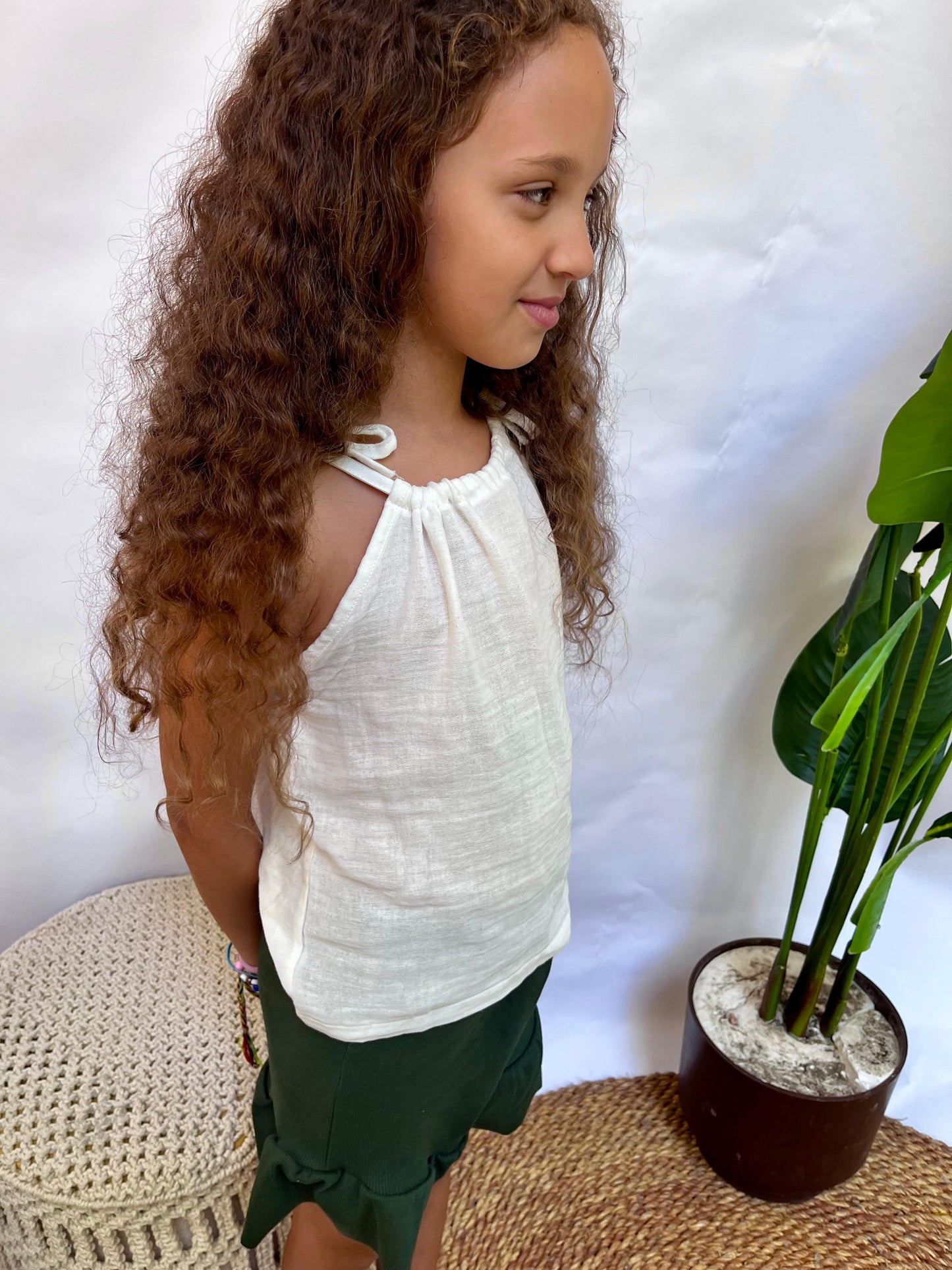 The Ruffle Green Short Set