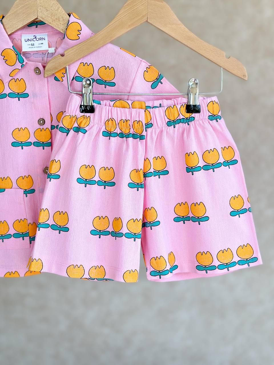 Linen Pink Set