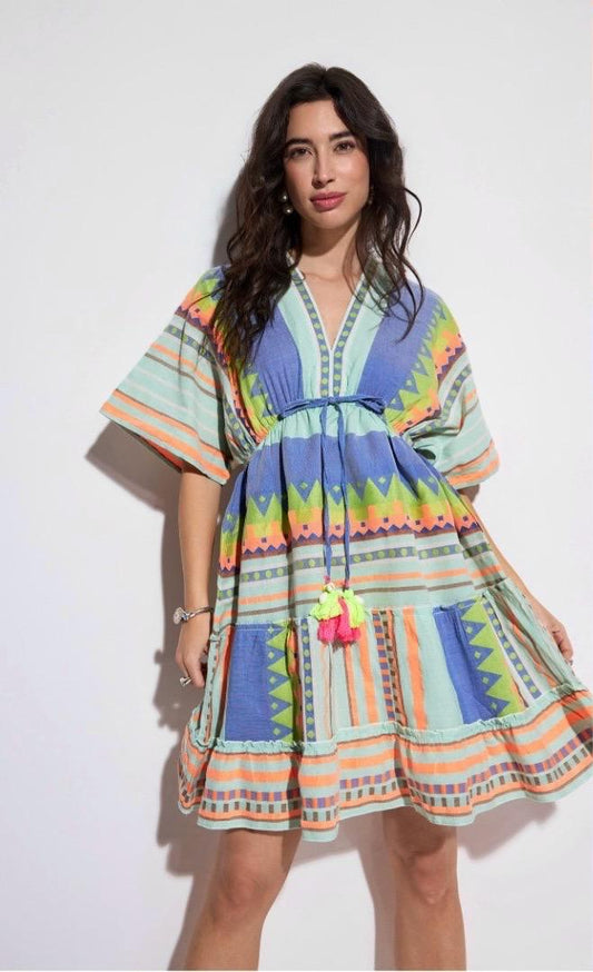 Short Dress Orlin Colorful
