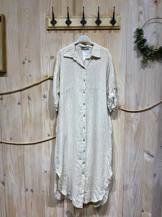 Linen Dress Beige