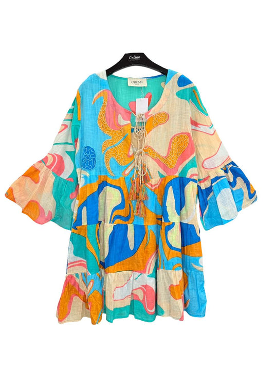Short Dress Colorful Orlin