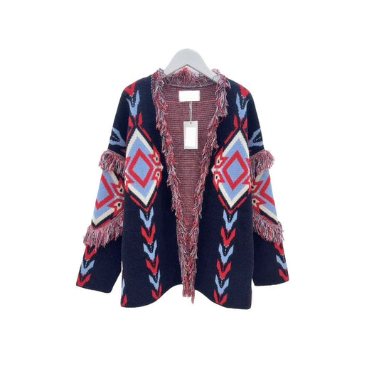 Cardigan Boho Navy