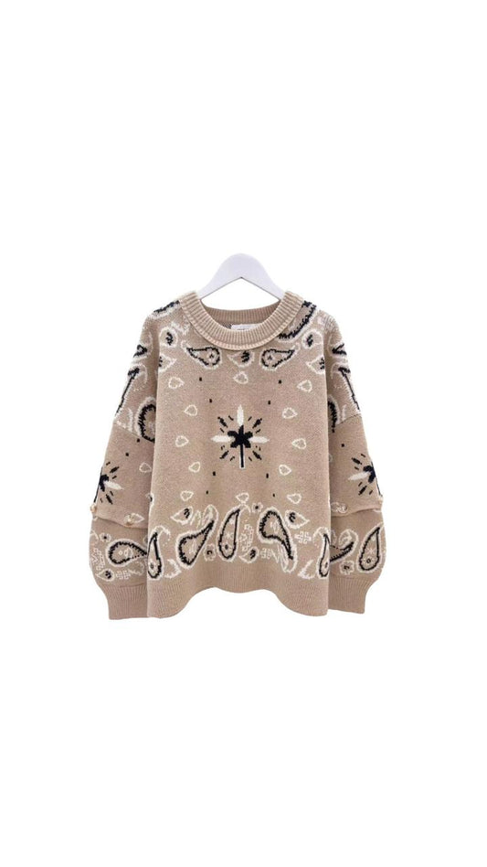 Pullover Bandana Beige