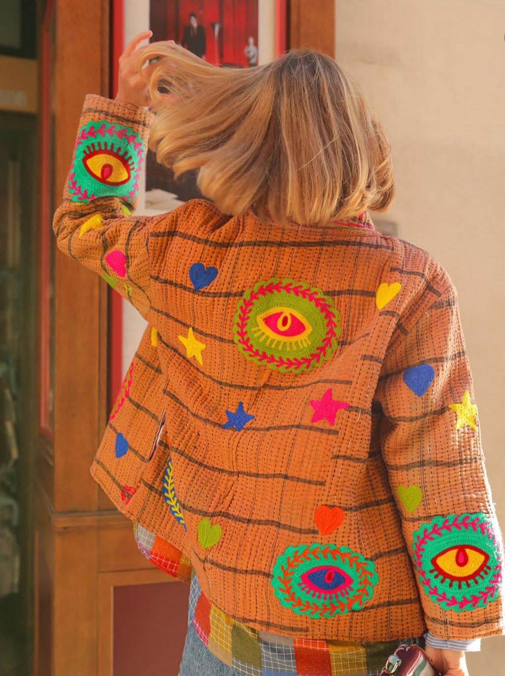 Jacket Embroidery Eyes