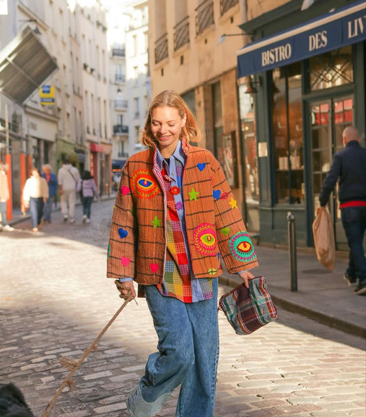 Jacket Embroidery Eyes